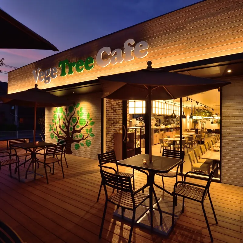 カフェのテラスの店舗設計